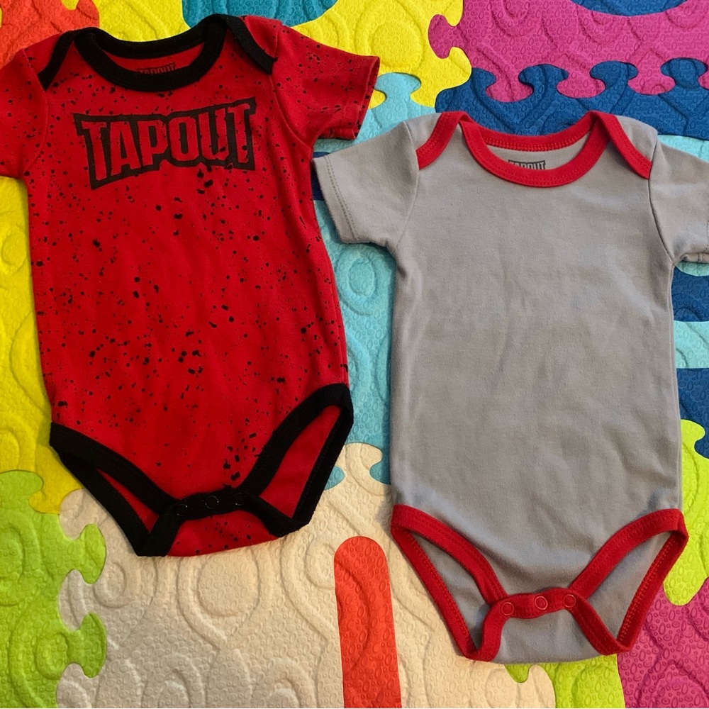 Tapout Baby Boys' 2-Pack Dominate Bodysuits